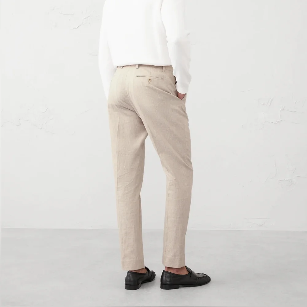 Banana Republic Tailored Linen Blend Trousers